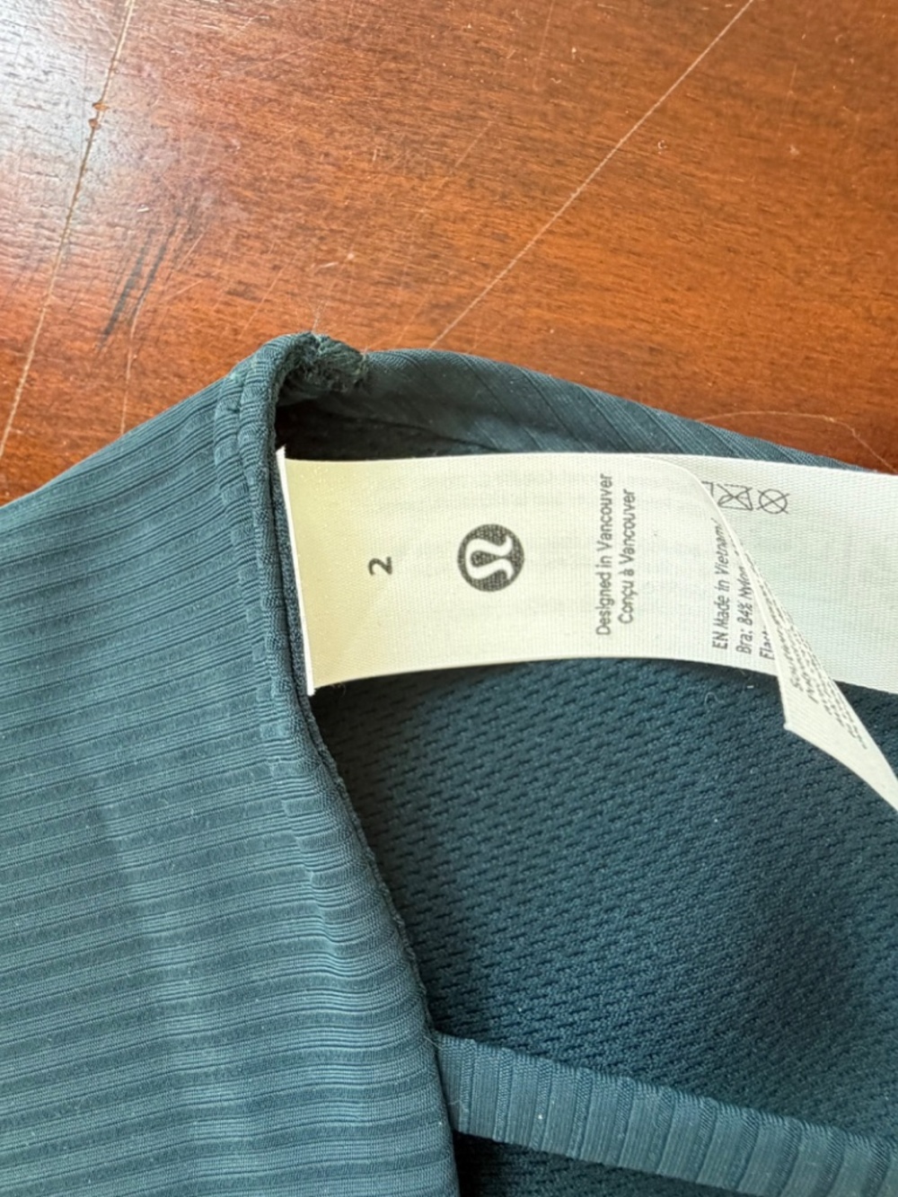 NWT Lululemon Like a Cloud Ribbed Longline Bra Size 2 (B/C cups)Color:Med Forest - Picture 5 of 7